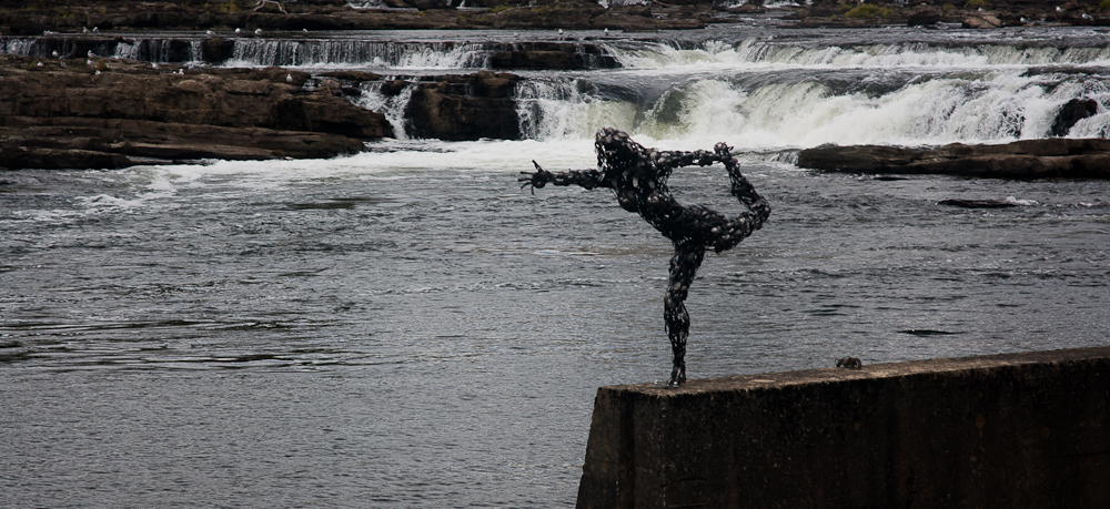 Winooski yoga statue