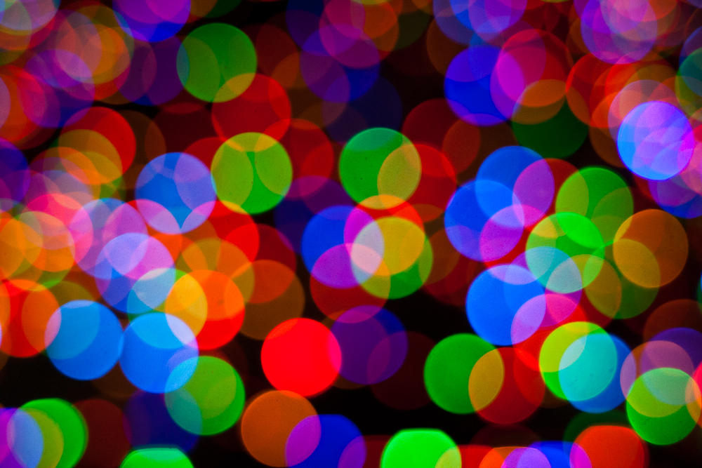 Christmas tree bokeh